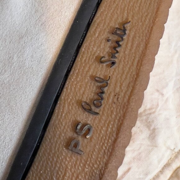 Paul Smith Black/Cream Embroidered Rainbow Stripe Sneakers, Men's 9.5 - Picture 7 of 11